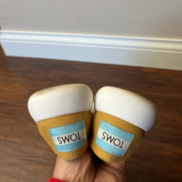 TOMS Alpargata Mallow Mustard Yellow Slip-On Shoes-Size 5 - Picture 6 of 10